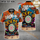 Maxcorners Dart Skateboard Graffiti King Style Multicolor Options Personalized Name, Team Name 3D Shirt (4 Colors)