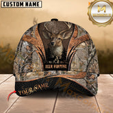 Maxcorners Deer Hunting Buck Head Forest Camo Multicolor Options Personalized Name 3D Cap