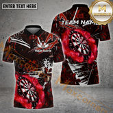 Dynamic lightning strike dartboard shirt – custom name and team 3D darts jersey with multiple color options