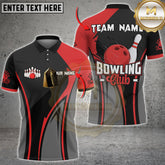 Maxcorners Bowling Jersey Dynamic Club Style Multicolor Options Personalized Name, Team Name 3D Shirt (4 Colors)
