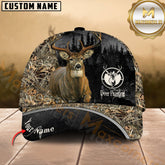 Maxcorners Deer Hunting Forest Camo Multicolor Options Personalized Name 3D Cap
