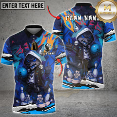 Maxcorners Bowling Shirt Street Wolf Graffiti Urban Style Multioptions Personalized Name, Team Name Unisex 3D Shirt (4 Colors)