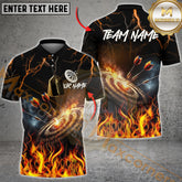 Maxcorners Darts Bullseye Fire Strike Multicolor Options Personalized Name, Team Name 3D Shirt (4 Colors)