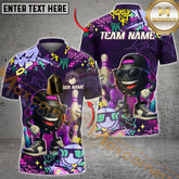 Maxcorners Bowling Cool Street Style Graffiti Multicolor Options Personalized Name, Team Name 3D Shirt (4 Colors)