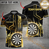 Maxcorners Darts Game Lightning Target Multicolor Options Personalized Name, Team Name 3D Shirt (4 Colors)