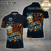 Maxcorners Darts and Beer Splash Multicolor Options Personalized Name, Team Name 3D Shirt (4 Colors)