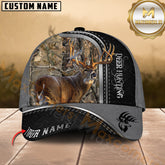 Maxcorners Deer Hunting Antler Buck Woodland Style Multicolor Options Personalized Name 3D Cap