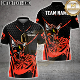 Maxcorners Dart Jersey Yellow Hornet Graphic Multicolor Options Personalized Name, Team Name 3D Shirt (4 Colors)