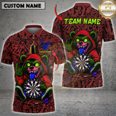 Maxcorners Darts Urban Crazy Bear Multicolor Options Personalized Name, Team Name 3D Shirt (4 Colors)