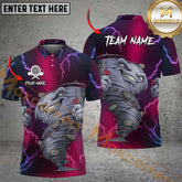 Maxcorners Darts Shirt Tornado Thunder Throw Multicolor Options Personalized Name, Team Name 3D Shirt (4 Colors)