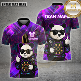 Maxcorners Darts Shirt Cool Panda Graffiti Style Multicolor Options Personalized Name, Team Name 3D Shirt (4 Colors)