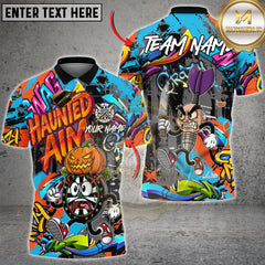 Maxcorners Dart Shirt Halloween Cartoon Graffiti Style Multioptions Personalized Name, Team Name Unisex 3D Shirt (4 Colors)