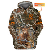 Maxcorners Custom Name Hunting Deer Shirt 3D All Over Printed Clothes