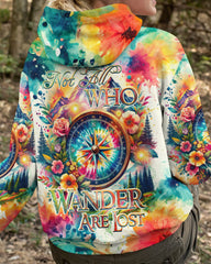 Maxcorners Not All Who Wander Are Lost Compass All Over Print LM2101