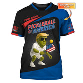 Maxcorners Trump Pickleball of America, Custom Name Pickleball Outfits Men, Pickleball Uniforms LM0509