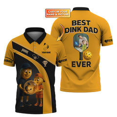 Maxcorners Best Dink Dad Ever Pickleball Shirts - Personalized Father's Day Gifts - Personalised Photo Gifts LM0509