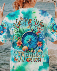 Maxcorners Not All Who Wander Are Lost Tie Dye All Over Print LM2101