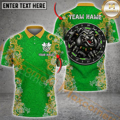 Maxcorners Darts Bulldog Dartboard Multicolor Customized Name, Team Name 3D Shirts