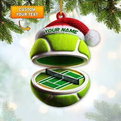 Maxcorners Custom Name Tennis Ornament, Tennis Christmas Gift5 2D Flat LM2111