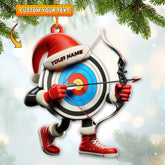 Maxcorners Custom Name Archery Ornament, Archery Christmas Gift 2D Flat LM2211