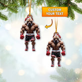 Maxcorners Custom Name Boxing Ornament, Christmas Gift for Boxing Lover 2D Flat LM2111
