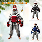Maxcorners Custom Name Taekwondo Santa Ornament, Taekwondo Christmas Gift 2D Flat LM2211