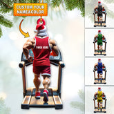 Maxcorners Custom Name Gym Ornament, Gymnastics Christmas Gift4 2D Flat LM2211