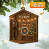 Maxcorners Archery, Home Decor, Christmas Ornament, Personalized Ornament 2D Flat LM2111