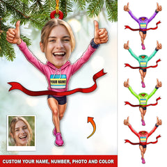 Maxcorners Running Lover, Home Decor, Christmas Ornament 2D Flat LM2111