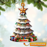 Maxcorners Custom Name Badminton Christmas Tree Ornament, Badminton Lover Christmas Gift 2D Flat LM2211