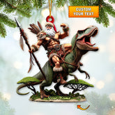 Maxcorners Custom Name Dinosaur, Prehistoric People Ornament 2D Flat LM2111