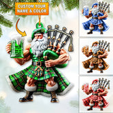 Maxcorners Custom Name Scotland Ornament, Christmas Gift for Scotland Lover 2D Flat LM2211