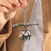 Maxcorners Personalized Duck Hunting Acrylic Christmas Ornament - Custom Name Shotgun Gift For Hunters LM0411