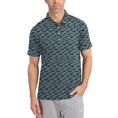 Maxcorners Camo Pattern Golf Shirt, Crazy Golf Shirt For Golfer, Golf Shirts For Men