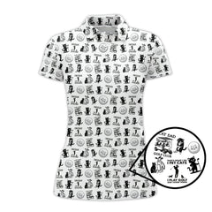 Maxcorners Cat Golf Shirt - Pattern Golf Shirt For Men - Cat Dad Golf Club Shirt For Golfers