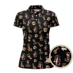 Maxcorners Men's Golf Pattern Shirts, Transfusion Golf Shirt, Golf Transfusion Drink Polos For Golfers