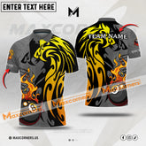 Maxcorners Billiards 8 Ball Premium Jersey Sport Multicolor Options Personalized Name, Team Name 3D Polo Shirt (4 Colors)