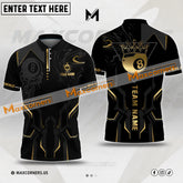 Maxcorners Billiards 8 Ball Luxury Multicolor Options Personalized Name, Team Name 3D Polo Shirt (4 Colors)