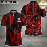 Maxcorner Darts Skull Dartboard Pattern Multicolor Option Customized Name 3D Shirt (4 Colors)