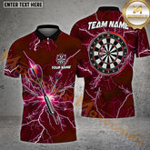 Maxcorners Darts Lightning Thunder Mutilcolor Options Personalized Name, Team Name 3D Shirt (4 colors)