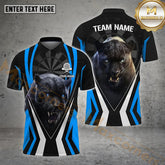 Maxcorners Darts Panther Premium Multicolor Options Personalized Name, Team Name 3D Polo Shirt (4 Colors)