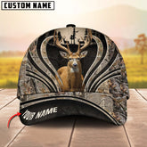 Maxcorners Deer Hunting Line Camo Pattern Multicolor Personalized Name 3D Cap (5 Colors)