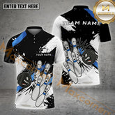Maxcorners Bowling Angry Smash Classic Multicolor Options Personalized Name, Team Name 3D Shirt (4 Colors)