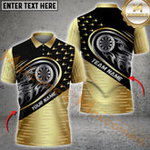 Maxcorners Darts Silver Flame Dartboard Multicolor Options Personalized Name, Team Name 3D Shirt (4 Colors)