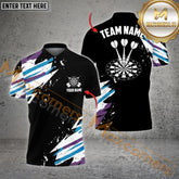 Maxcorners Darts Mix Color Basic Personalized Name, Team Name 3D Polo Shirt (4 Colors)