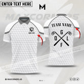 Maxcorners Golf Ball Premium Multicolor Custom 3D Polo Shirt (4 Colors)