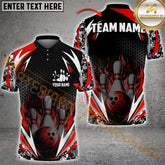 Maxcorners Bowling Flame Thunder Pattern Jersey Personalized Name, Team Name 3D Shirt (4 colors)