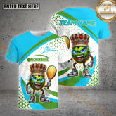 Maxcorners Pickleball Ball King Pattern Customized Name, Team Name 3D Shirt (4 colors)