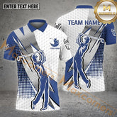 Maxcornera Dot Pattern Golf Customized Name Golf Player Multicolor Sport Jersey Pattern Custom 3D Polo Shirt (4 Colors)