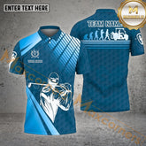 Maxcornera Golf Customized Name Golf Player Golf Ball Skin Pattern Multicolor Sport Jersey Pattern Custom 3D Polo Shirt (4 Colors)